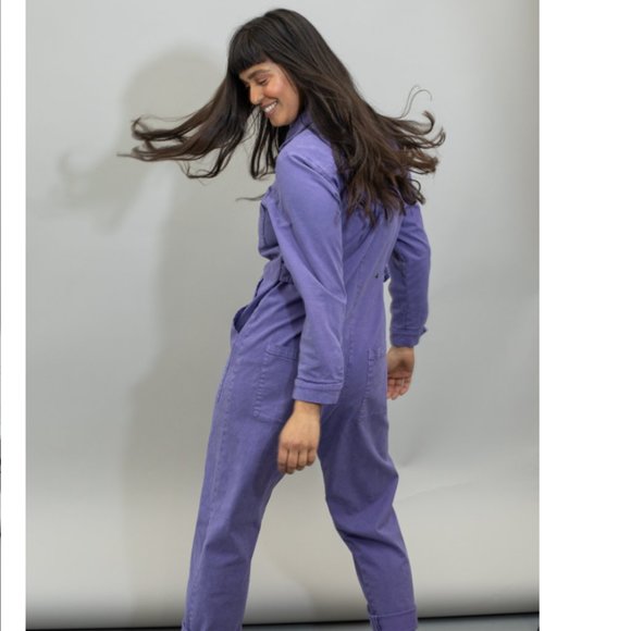 BEYOND NINE lavender jumpsuit - Picture 3 of 4